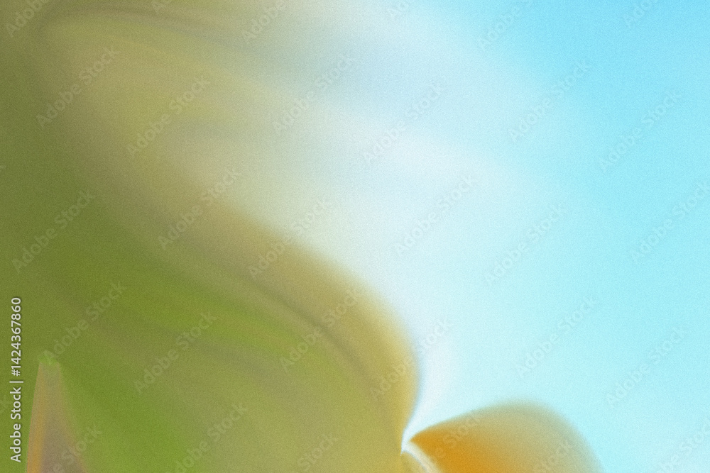 Poster abstract blurred background displaying a blend of blue green and yellow colors in a soft gradient st