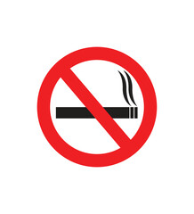 No smoking sign no smoking zone. smoking icon vector or logo illustration outline smoking zone and no smoking sign NO VAPING combined sign.eps