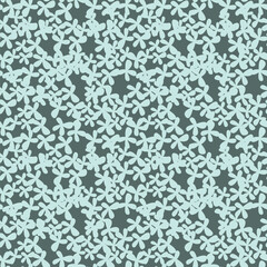 Elegant trendy vector ditsy floral seamless pattern design of beautiful abstract flowers and leaves. Foliage repeat texture background. Suitable for wallpaper, surface printing and textile