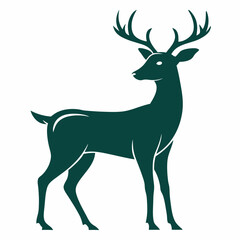 deer silhouette vector