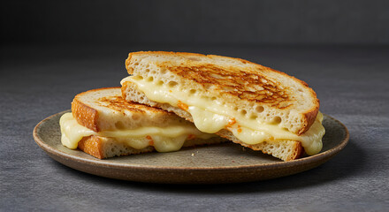 Deliciously Grilled Cheese Sandwich Offering a Comforting and Warm Culinary Experience