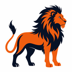 vector illustration of a lion
