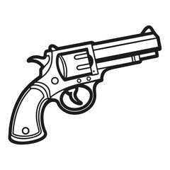 gun isolated on white