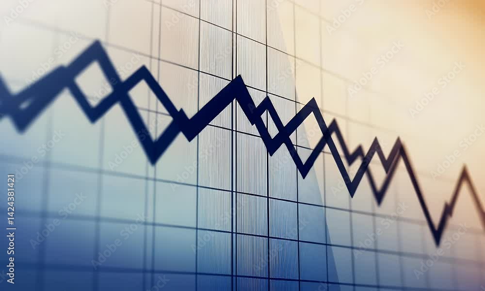 Poster a graph showing an upward trend in sales, with arrows pointing upwards and bar graphs displaying ste
