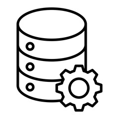 Data Management Outline Icon