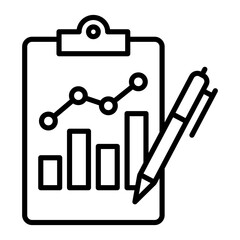 Data Planning Outline Icon