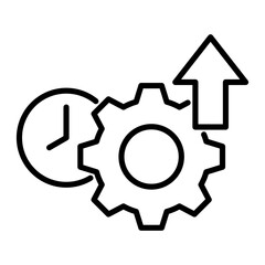 Efficiency Outline Icon
