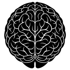 human brain vector illustration