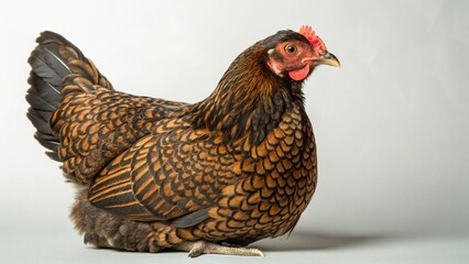 Barnevelder on studio background
