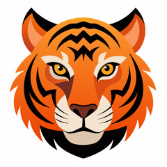 tiger head vector