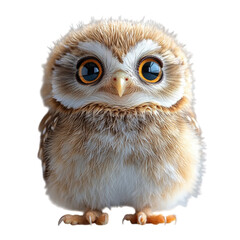 Fototapeta premium owl on transparent background 
