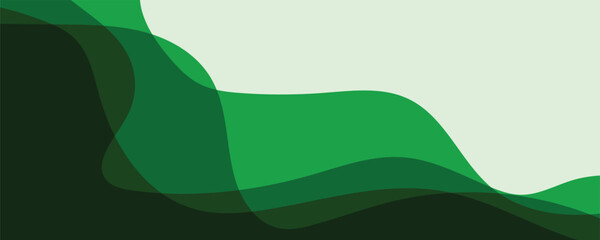 abstract green background with waves