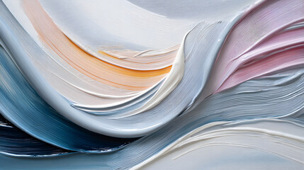 A minimalist abstract canvas painting with soft hues and clean lines, offering a serene and modern aesthetic.