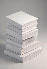 Three blank book cover mockups, soft shadows, various sizes ,  marketing,  book mock up