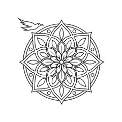 vector illustration of a mandala