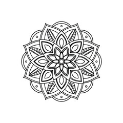 vector illustration of a floral ornament