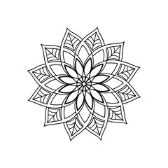 Obraz premium vector illustration of a mandala
