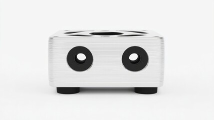 Fototapeta premium Aluminum mounting base with two mounting holes