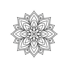 vector illustration of a floral ornament