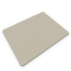 Fototapeta premium Beige Rectangular Mousepad Mockup Isolated on White