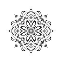 vector illustration of a floral ornament