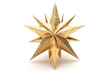 A Majestic Golden Star Shimmering with Festive Cheer