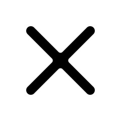 Cross mark icon