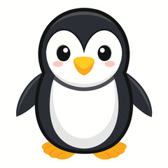 Obraz premium Adorable Cartoon Penguin Illustration for Children