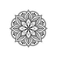 vector illustration of a floral ornament