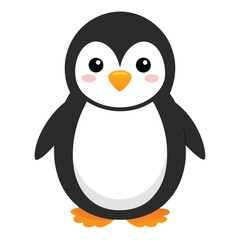 Obraz premium Cute Cartoon Penguin Illustration for Childrens Book