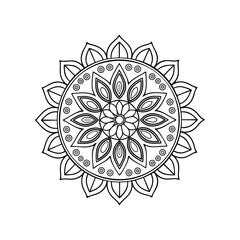 vector illustration of a floral ornament