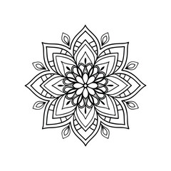 vector illustration of a floral ornament