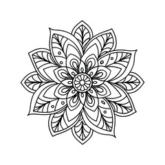 vector illustration of a floral ornament