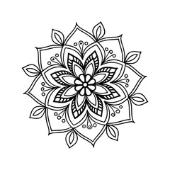 vector illustration of a floral ornament