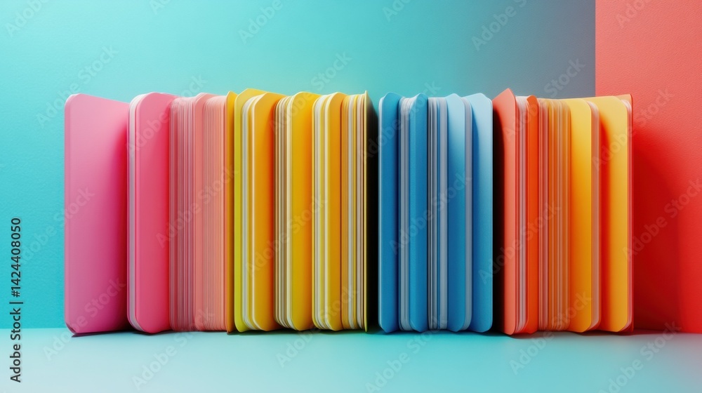 Poster folders abstract background illustration - 3d rendering