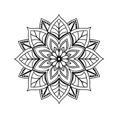 vector illustration of a floral ornament