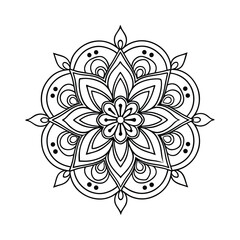 vector illustration of a floral ornament