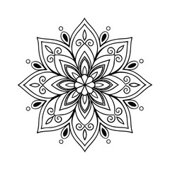 vector illustration of a floral ornament