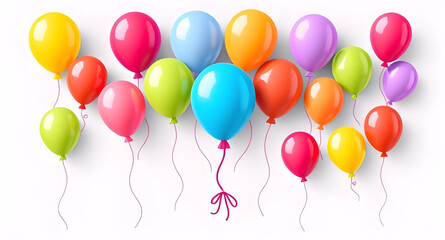 This colorful balloon vector illustration