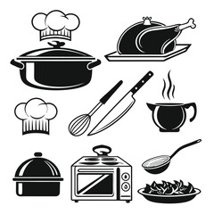kitchen icons set
