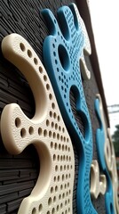 Outdoor wall art,  patterned,  park