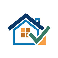 Home Inspection Approved Real Estate Concept, Vector Illustration