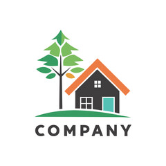 Real Estate and Forestry Company Logo Design Template