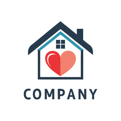 Love Home Logo for Real Estate and Charity