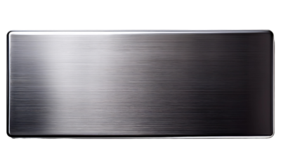 Sleek Brushed Metal Surface for Modern Design and Aesthetic Applications on transparent background