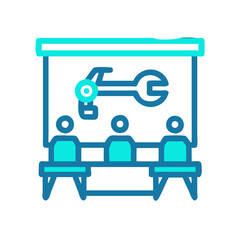 Technical Training Session: Workshop with Mechanical Tools Icon