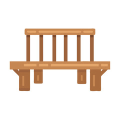 Cartoon Wooden Fence Illustration on a Black Background