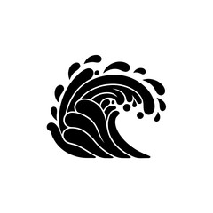 creative details Water Wave Icon vector Illustration 