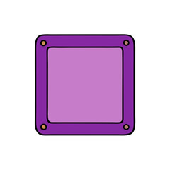 A simple and clean frame, the image features a purple and mauve color scheme. A versatile graphic resource perfect for adding a touch of minimalism to any creative project. 