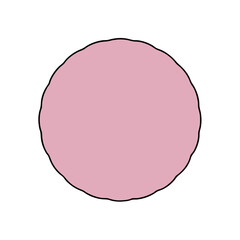 A simple, yet elegant, abstract graphic featuring a soft, circular shape, creating a sense of minimalist design and versatile usability. 
